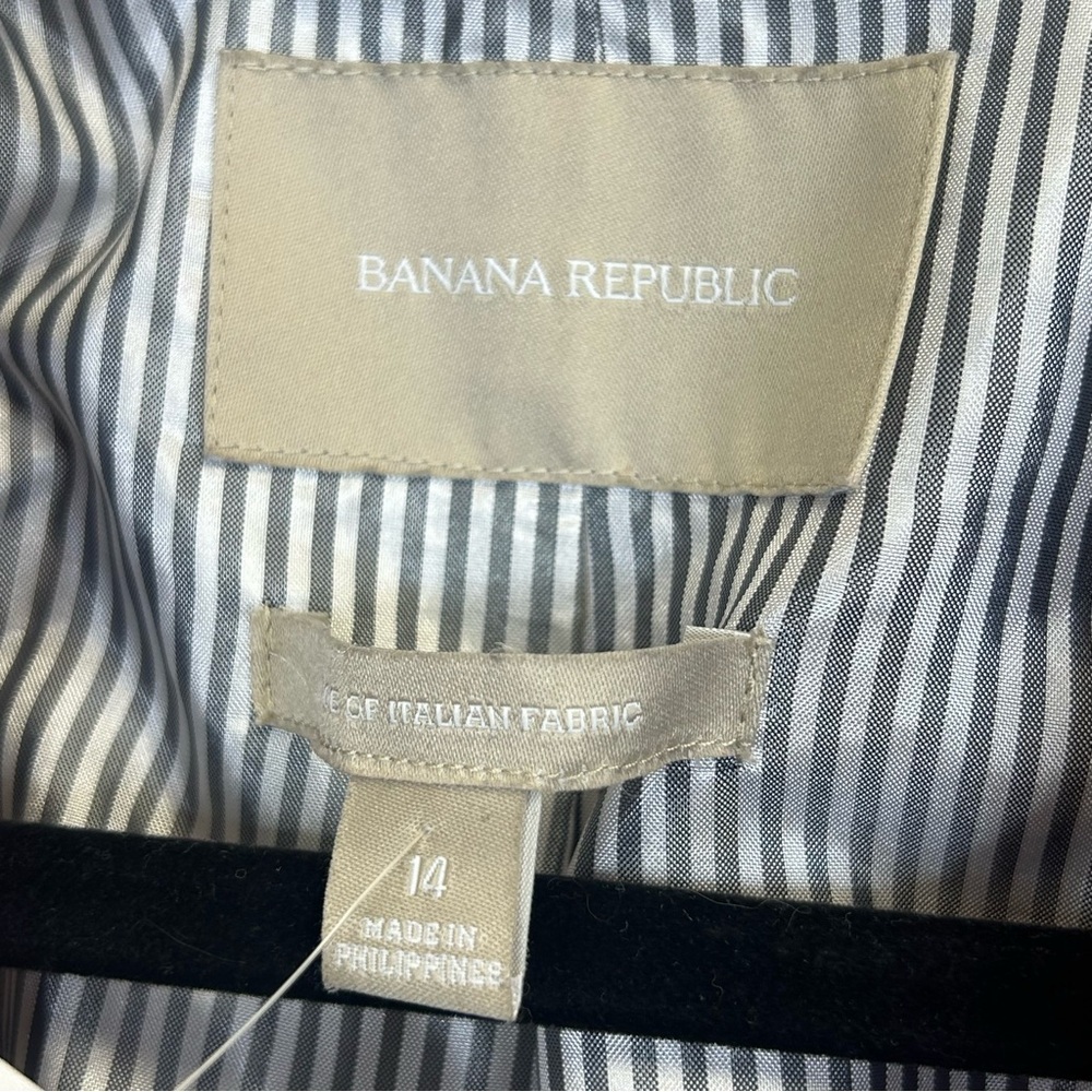 Career Workwear Academia Italian Fabric Size 14 Office Preppy Blazer Banana Rep - Picture 4 of 13